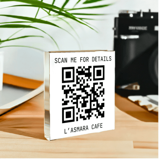 Personalized QR Code Block for Homes, Office, Coffee Shops, Restaurants