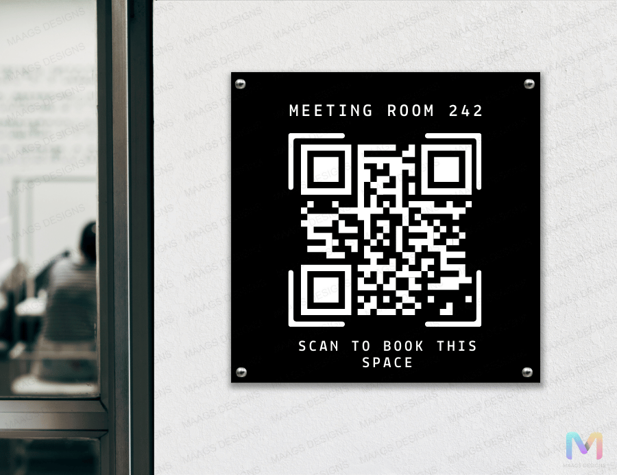 Scan-Me - QR Code Frame (Acrylic) | For Homes Office, Shops, Meeting Rooms