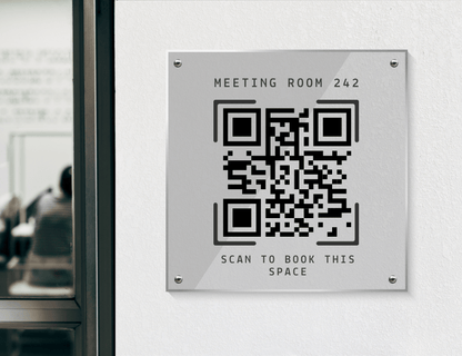 Scan-Me - QR Code Frame (Acrylic) | For Homes Office, Shops, Meeting Rooms