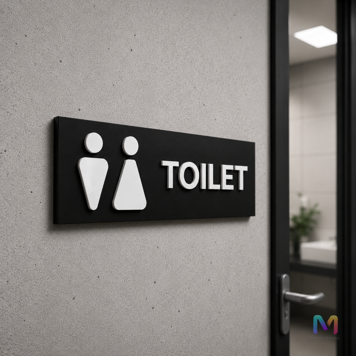 MonoMark Restroom Sign Boards in Acrylic