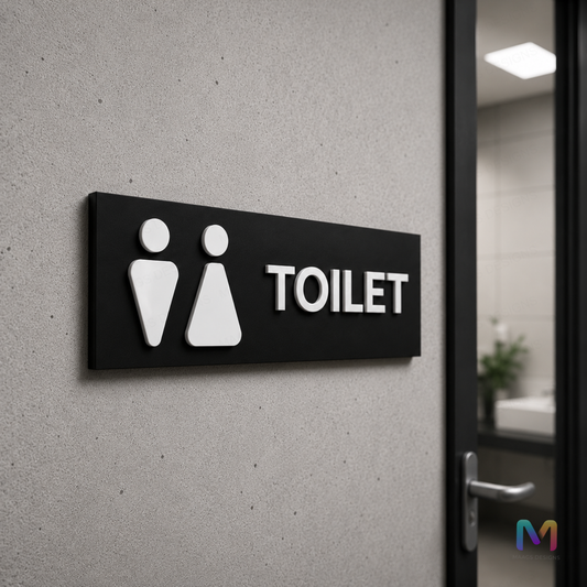 MonoMark Restroom Sign Boards in Acrylic