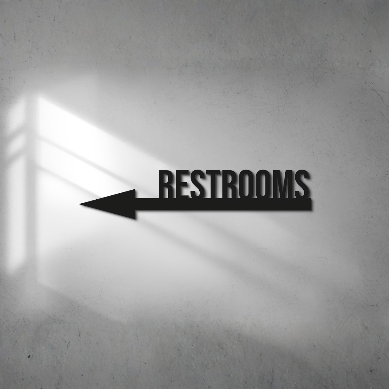 Classic Restroom Sign Boards in Acrylic
