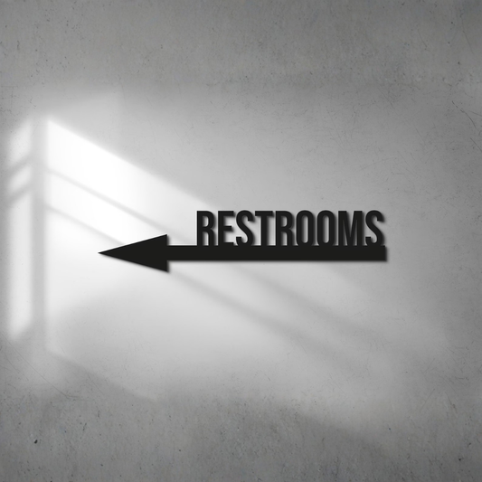 Classic Restroom Sign Boards in Acrylic