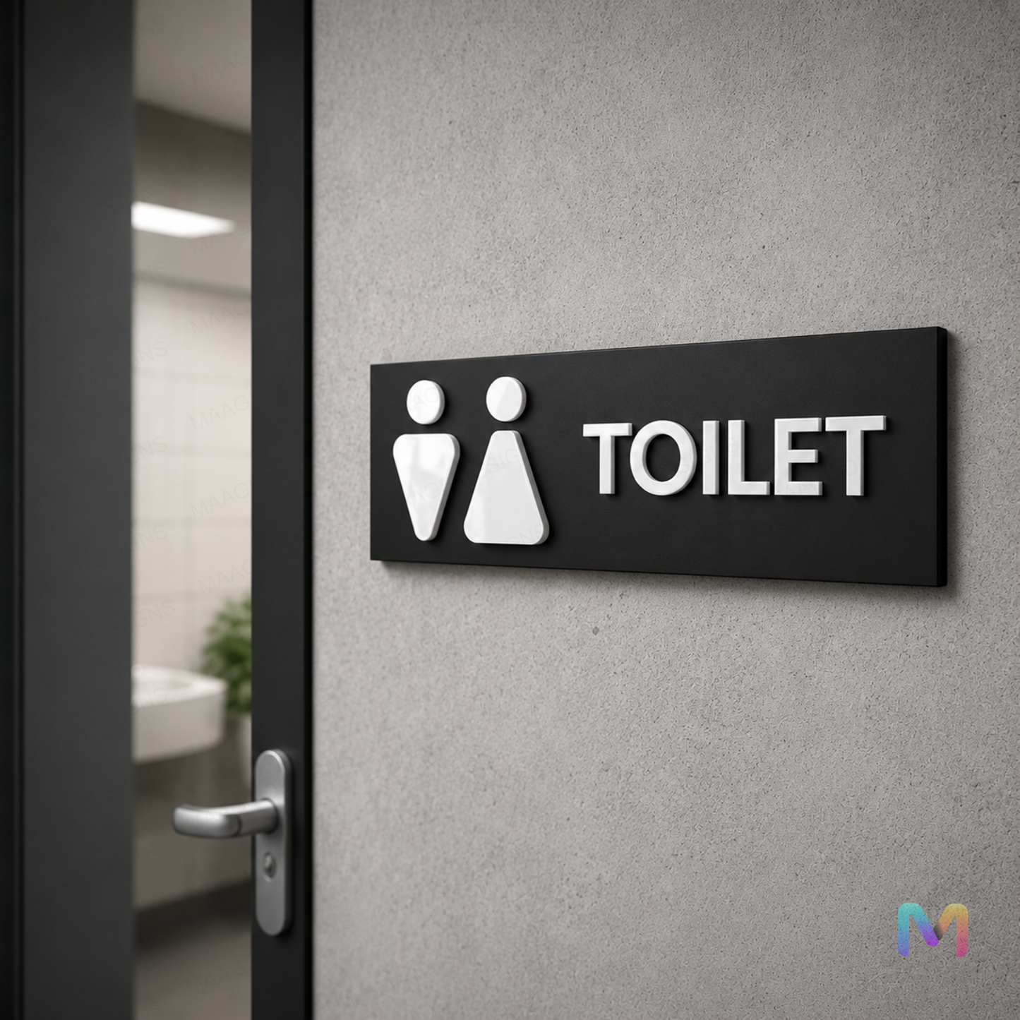 MonoMark Restroom Sign Boards in Acrylic