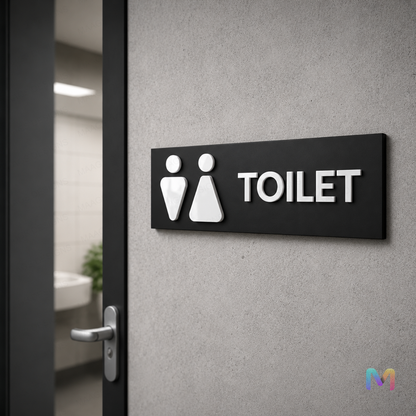 MonoMark Restroom Sign Boards in Acrylic