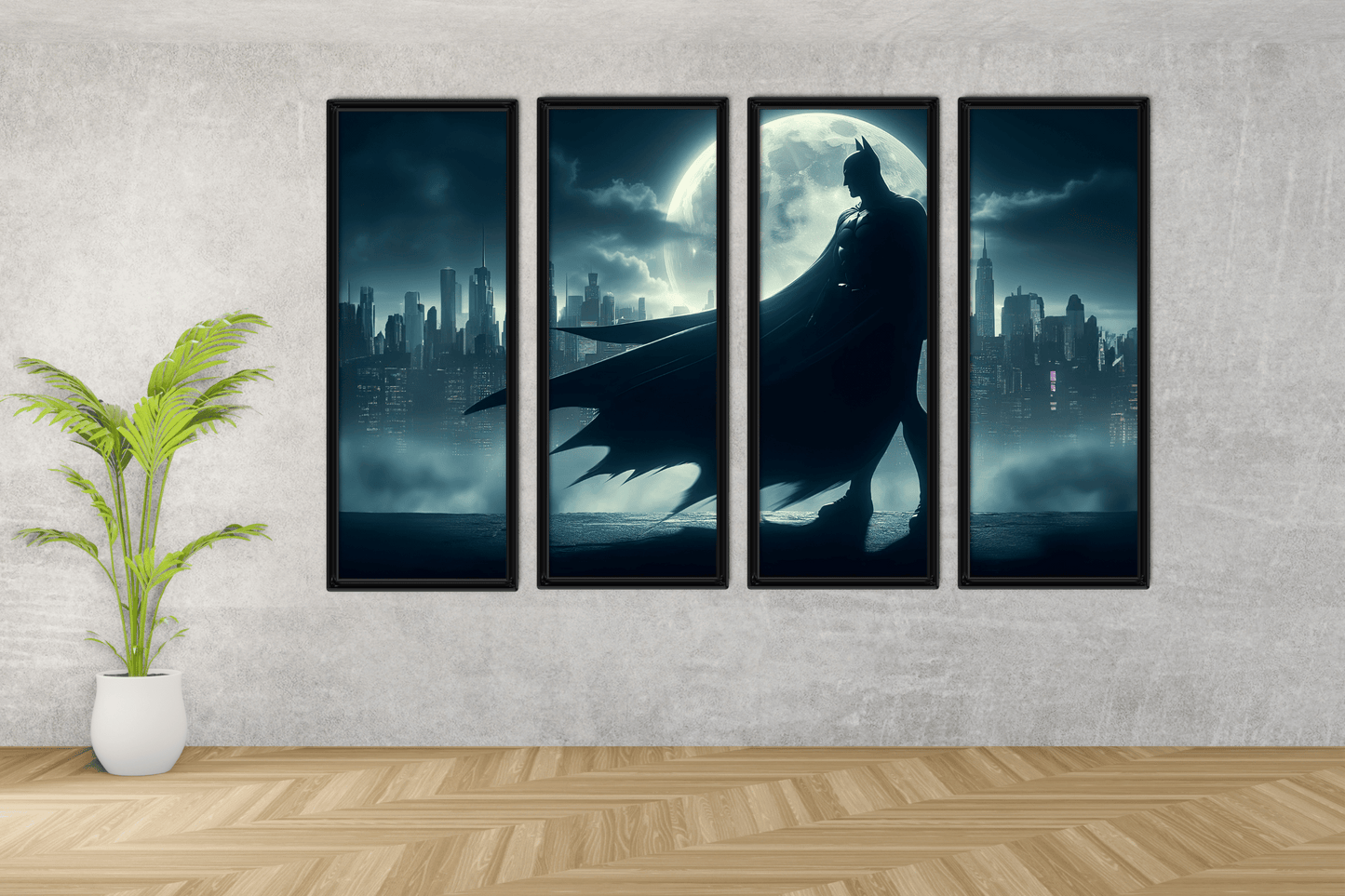 Batman - Urban Vigilante - Set of 4 (Premium Acrylic Glass Wall Poster)