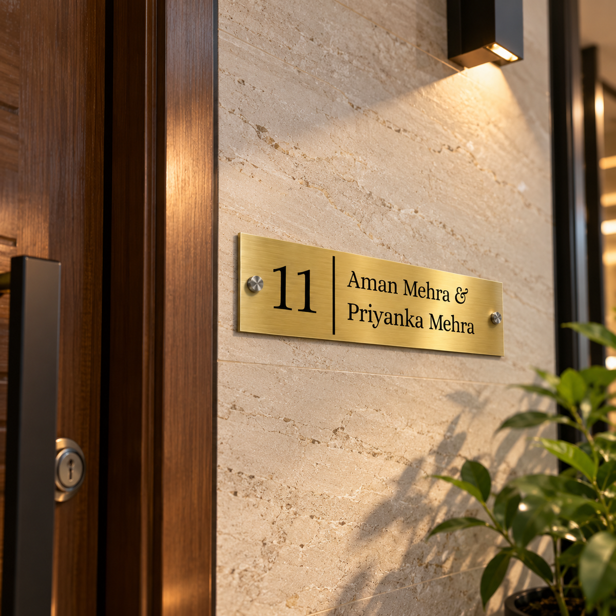 Elegance - House Name Plate (Steel)