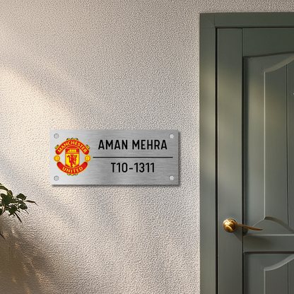 Sports Collection - Manchester United Name Plate (Stainless Steel)