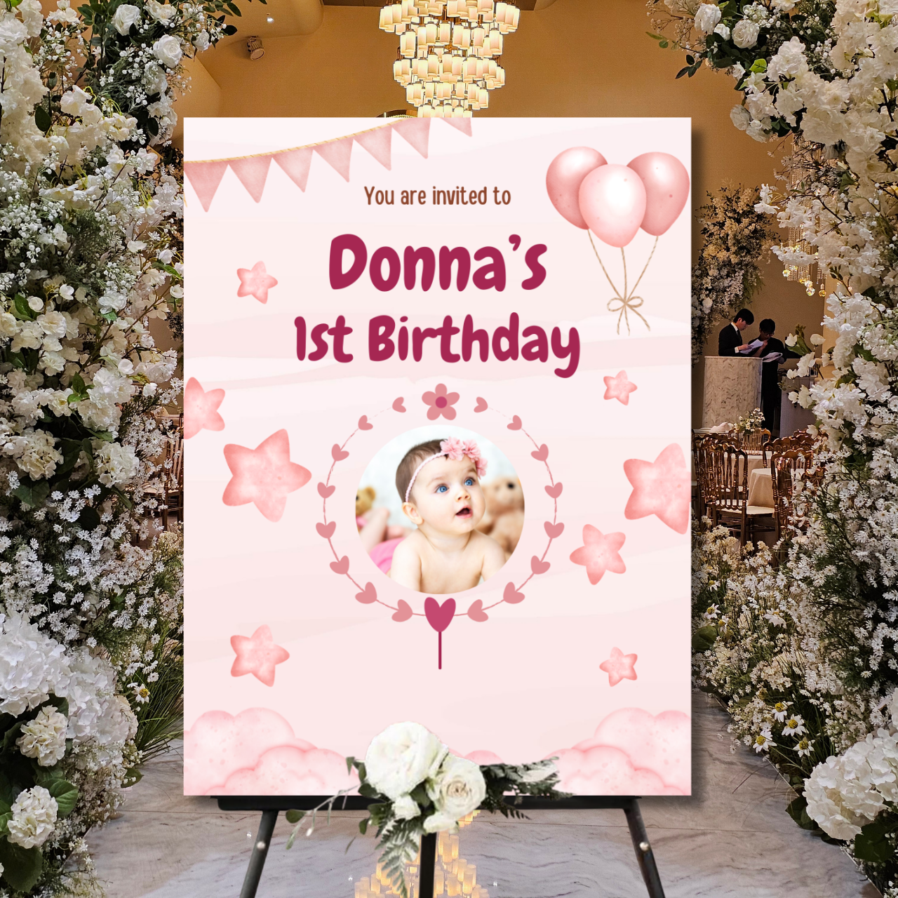 Birthday Welcome Banner - B19 | Chalkboard Banner | Easel Banner