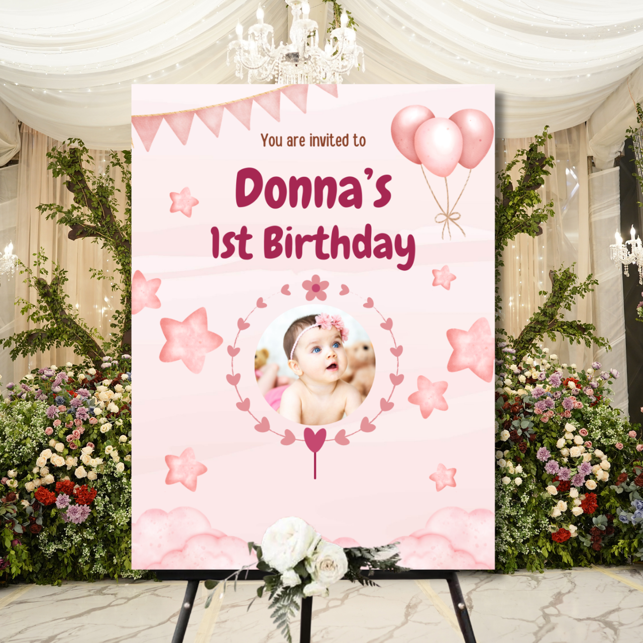 Birthday Welcome Banner - B19 | Chalkboard Banner | Easel Banner