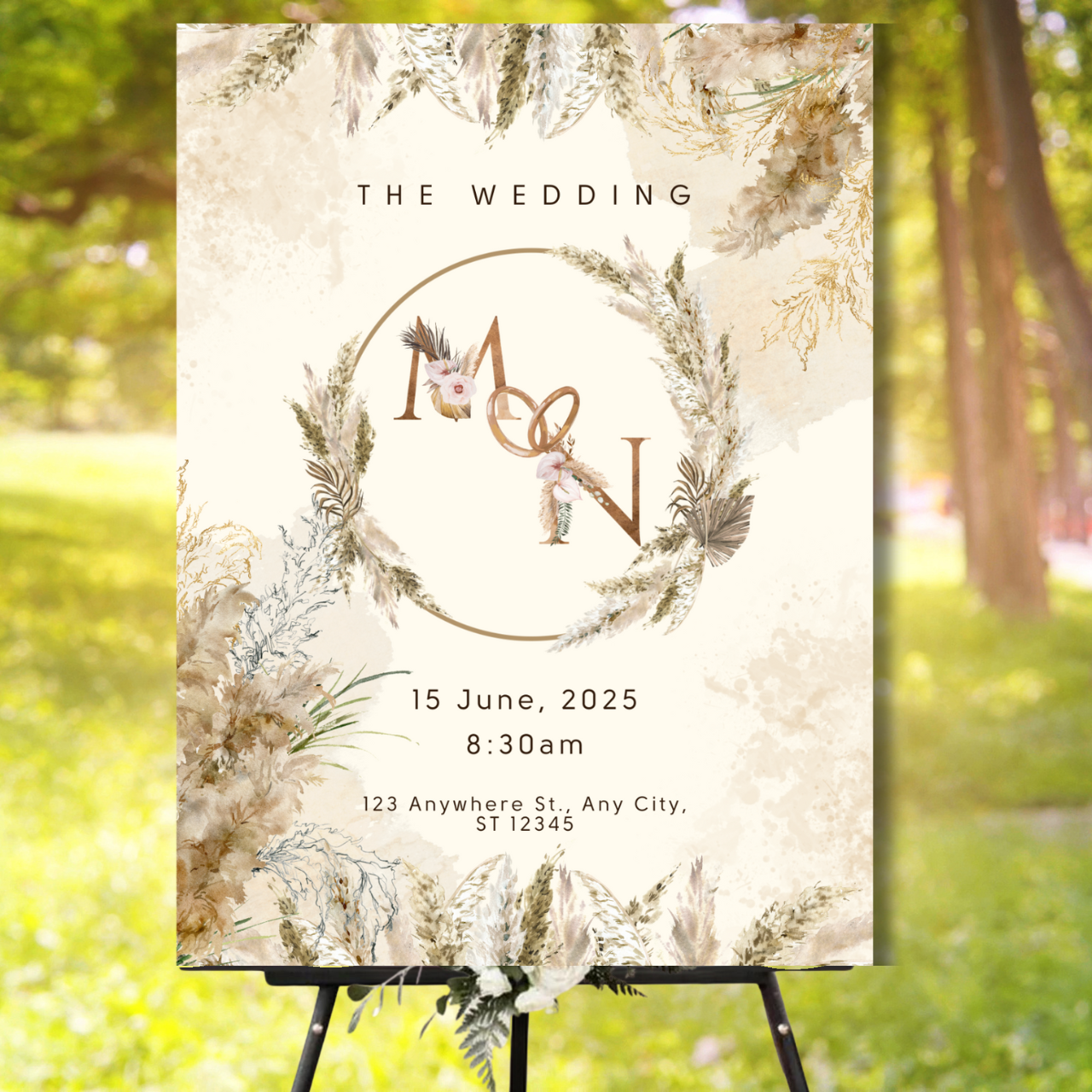 Wedding Welcome Banner - #04 | Chalkboard Banner | Easel Banner
