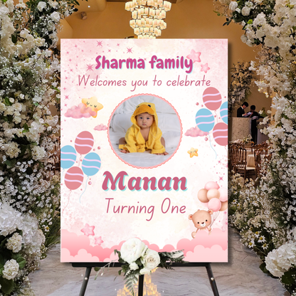 Birthday Welcome Banner - B16 | Chalkboard Banner | Easel Banner