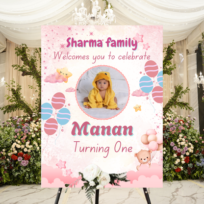 Birthday Welcome Banner - B16 | Chalkboard Banner | Easel Banner