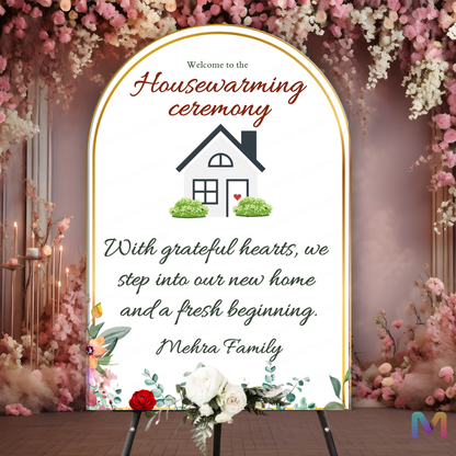 Housewarming Welcome Banner - #G07, Easel Banner