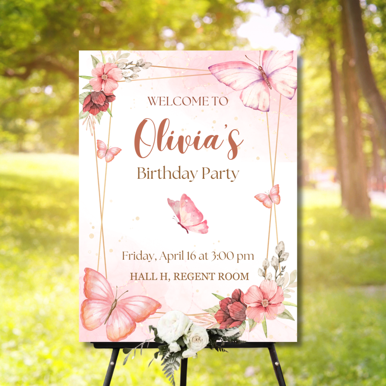 Birthday Welcome Banner - B12 | Chalkboard Banner | Easel Banner