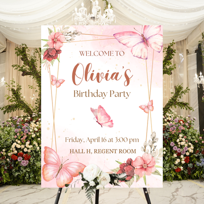 Birthday Welcome Banner - B12 | Chalkboard Banner | Easel Banner