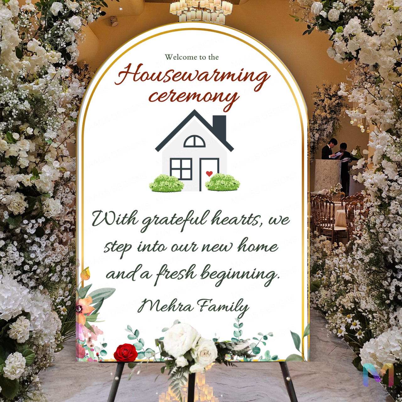 Housewarming Welcome Banner - #G07, Easel Banner