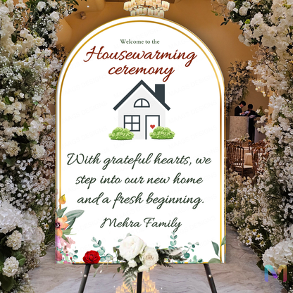 Housewarming Welcome Banner - #G07, Easel Banner