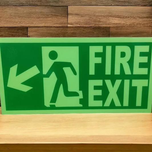 Night Glow Exit Signage (Sunboard)