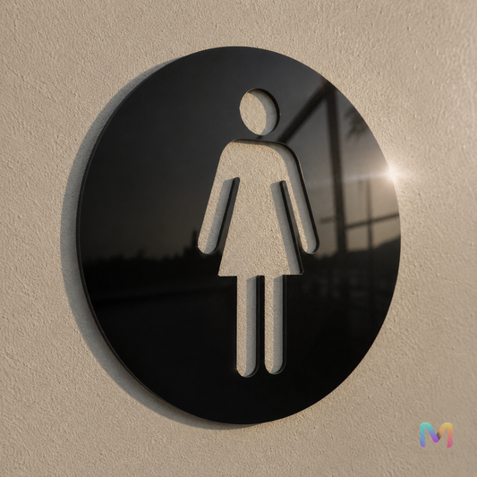 Women Washroom Signs in Acrylic, Restroom Signages