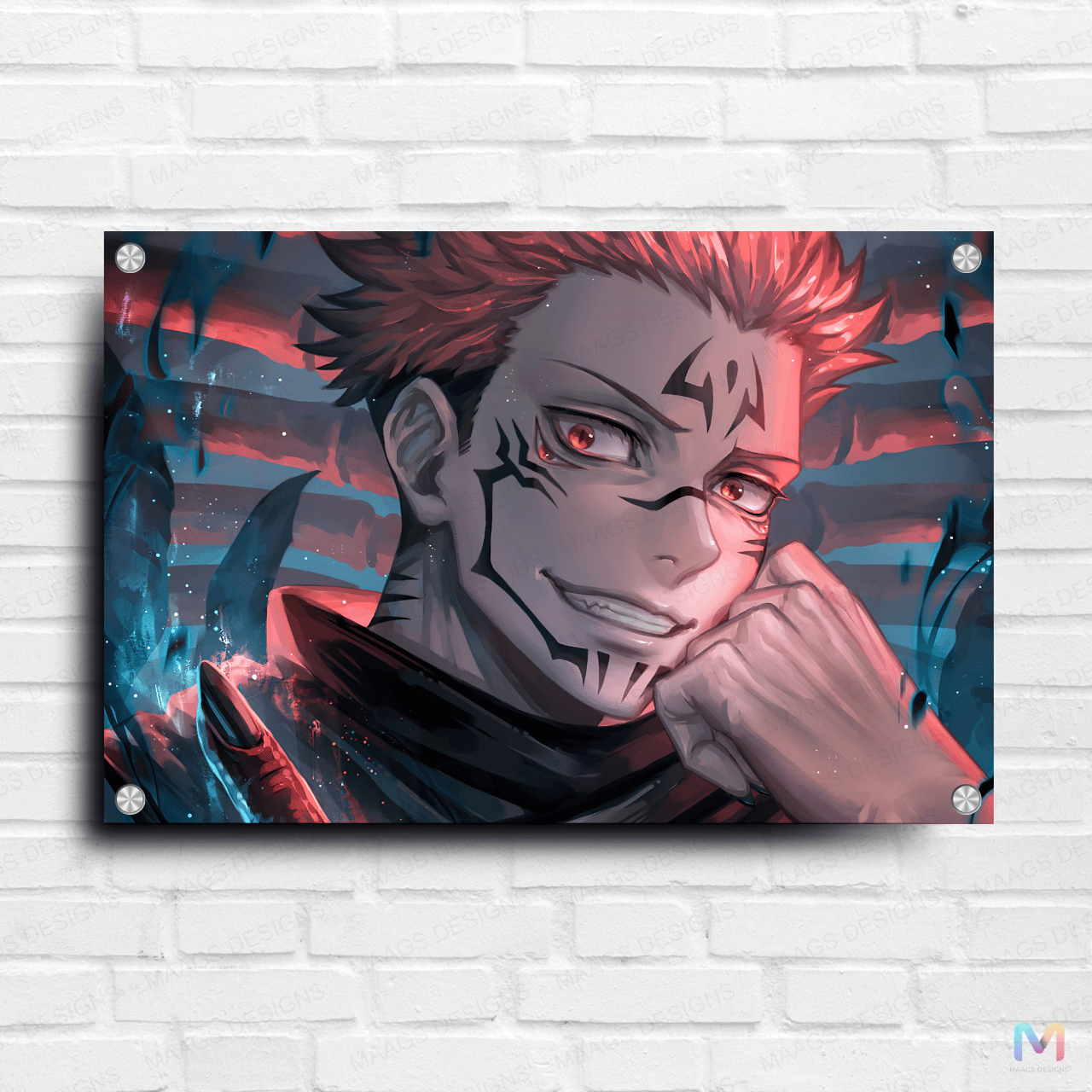 Jujutsu Kaisen - Sakuna (Premium Acrylic Glass Wall Poster)