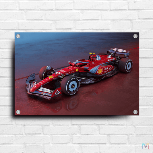 Formula 1 Racing - Abstract #03 (Premium Acrylic Glass Wall Poster) | Formula Car Racing Acrylic Wall Posters