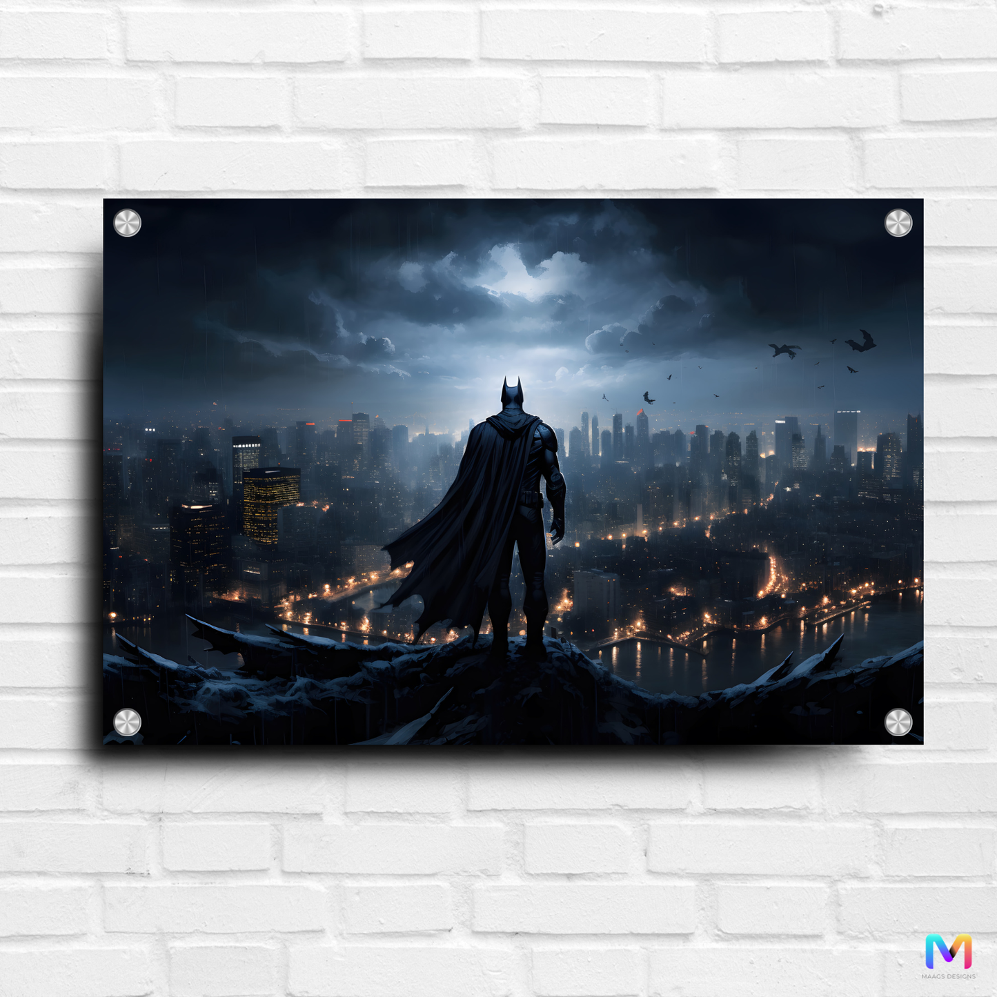 Batman: Comics - Dark Knight Arkham Warrior - Premium Wall Art