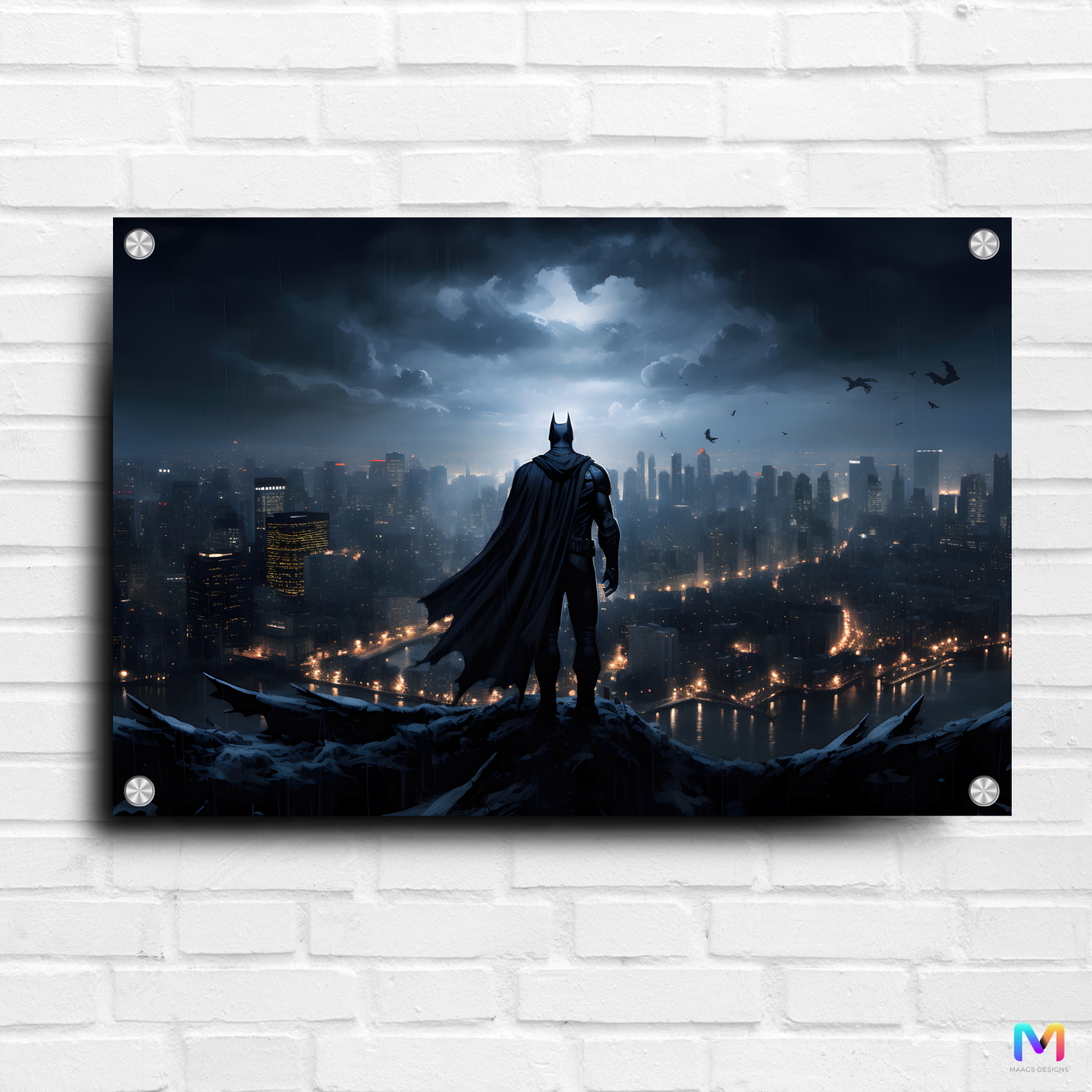 Batman: Comics - Dark Knight Arkham Warrior - Premium Wall Art