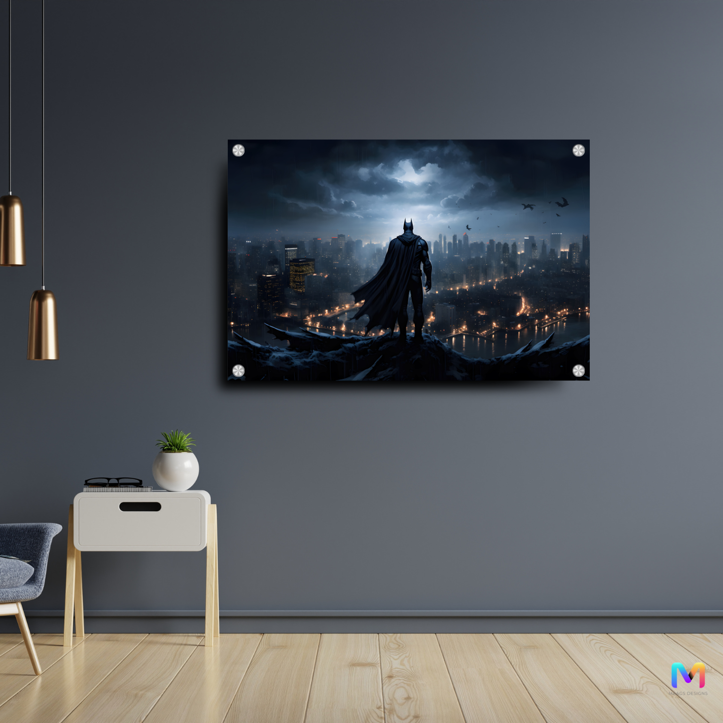 Batman: Comics - Dark Knight Arkham Warrior - Premium Wall Art
