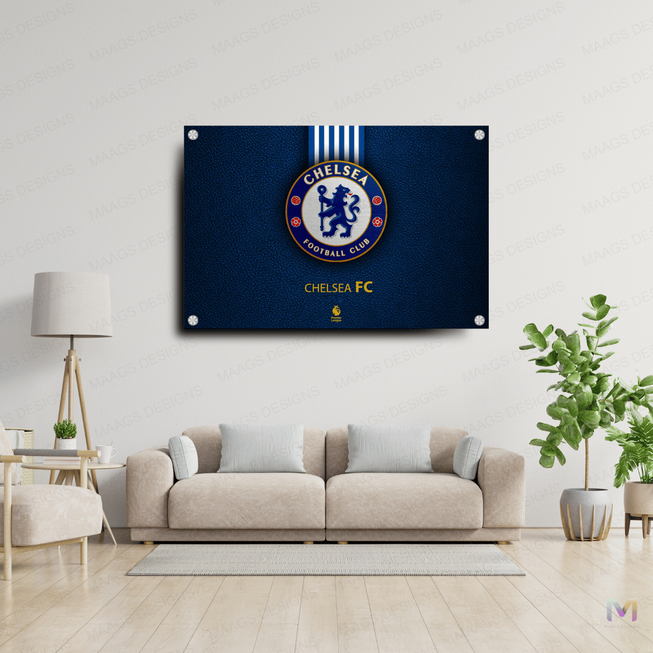 Chelsea - Football Club - Symbol (Premium Acrylic Wall Poster) | Football Wall Posters