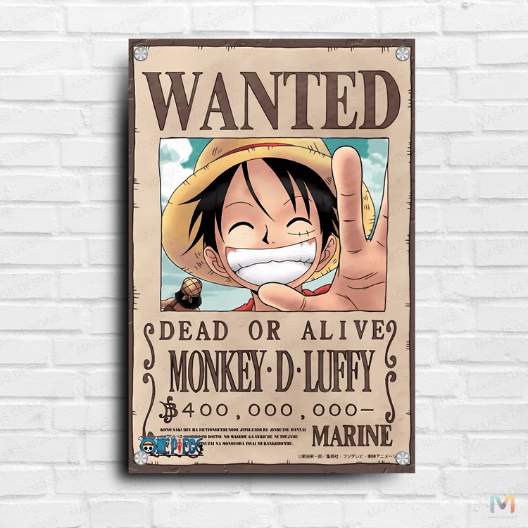 One Piece: Monkey D Luffy - Bounty Poster - Premium Wall Art – Maags