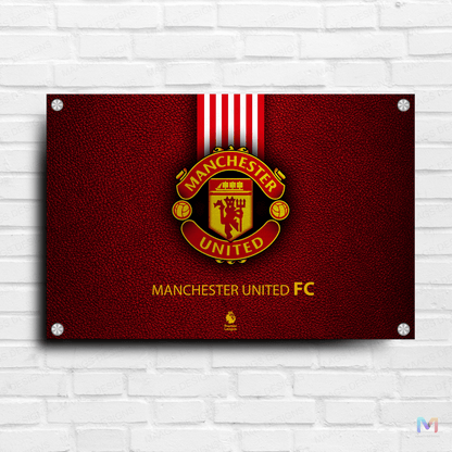 Manchester United - Football Club - Symbol (Premium Acrylic Wall Poster) | Football Wall Posters