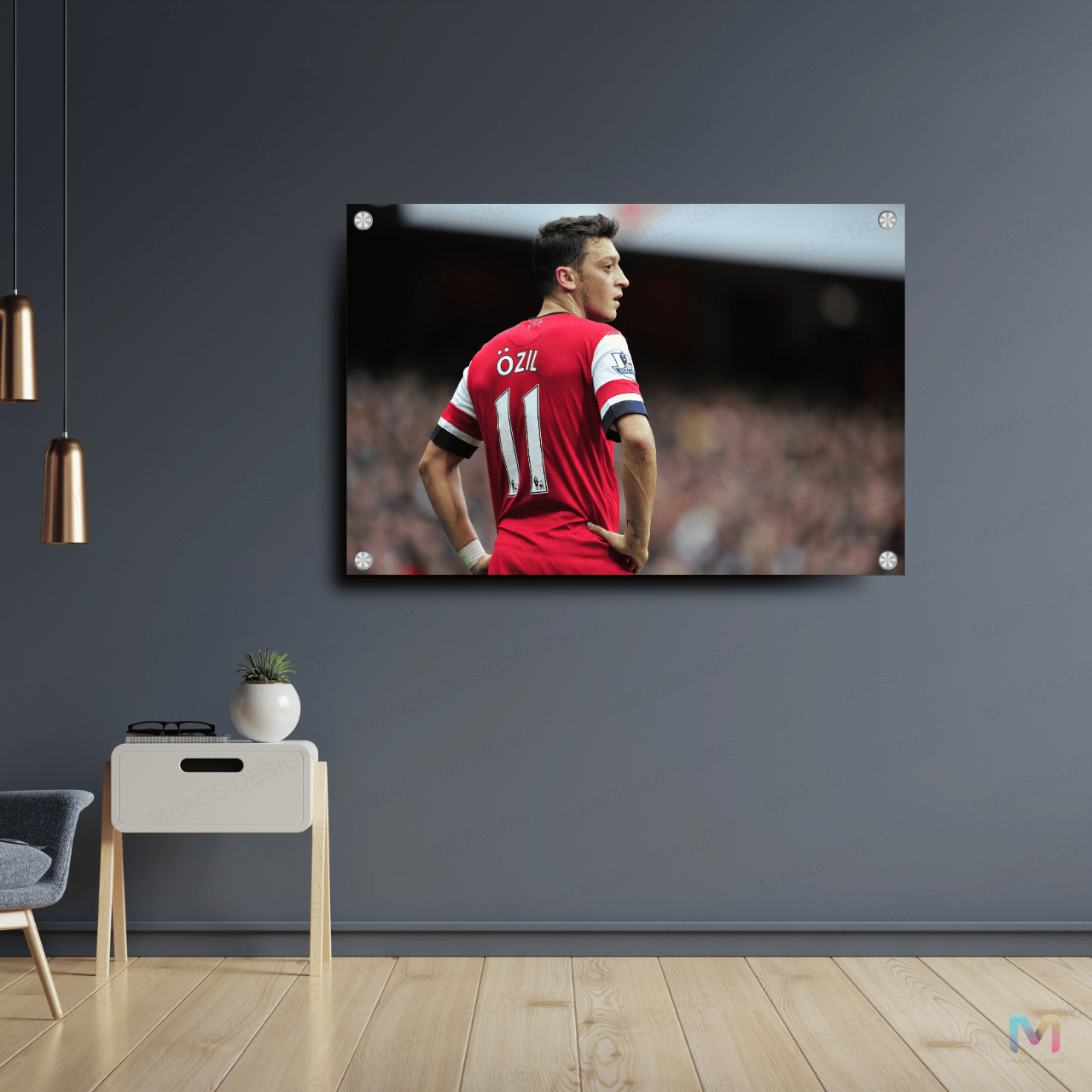 Ozil (Mesut Özil) - Football (Premium Acrylic Wall Poster) | Football Wall Posters