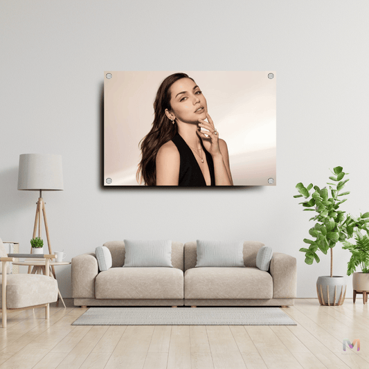 Maags Designs: Anna De Armas - Actress (Premium Acrylic Wall Poster) | Hollywood Wall Posters