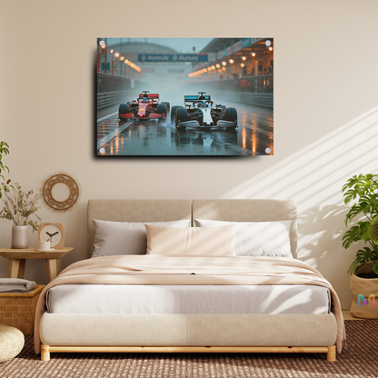 Formula 1 Racing: - Abstract - Premium Racing Wall Art