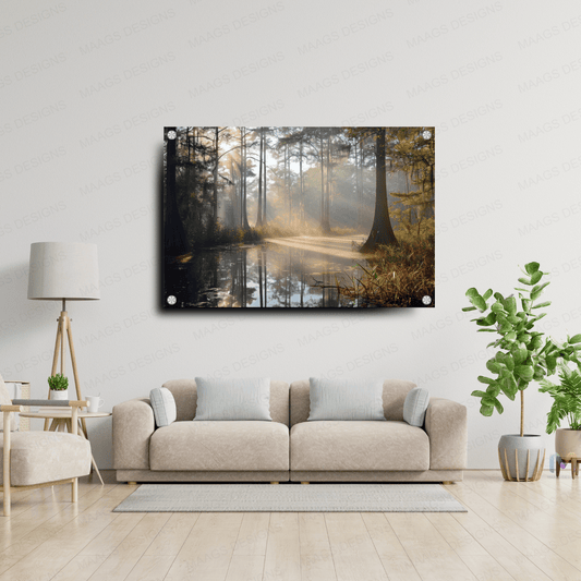 Maags Designs: Forests Trees - Nature (Premium Acrylic Wall Poster) | Nature Wall Posters
