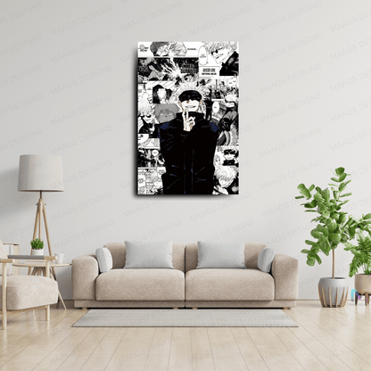 Jujutsu Kaisen - Comic Strip (Premium Acrylic Glass Wall Poster)