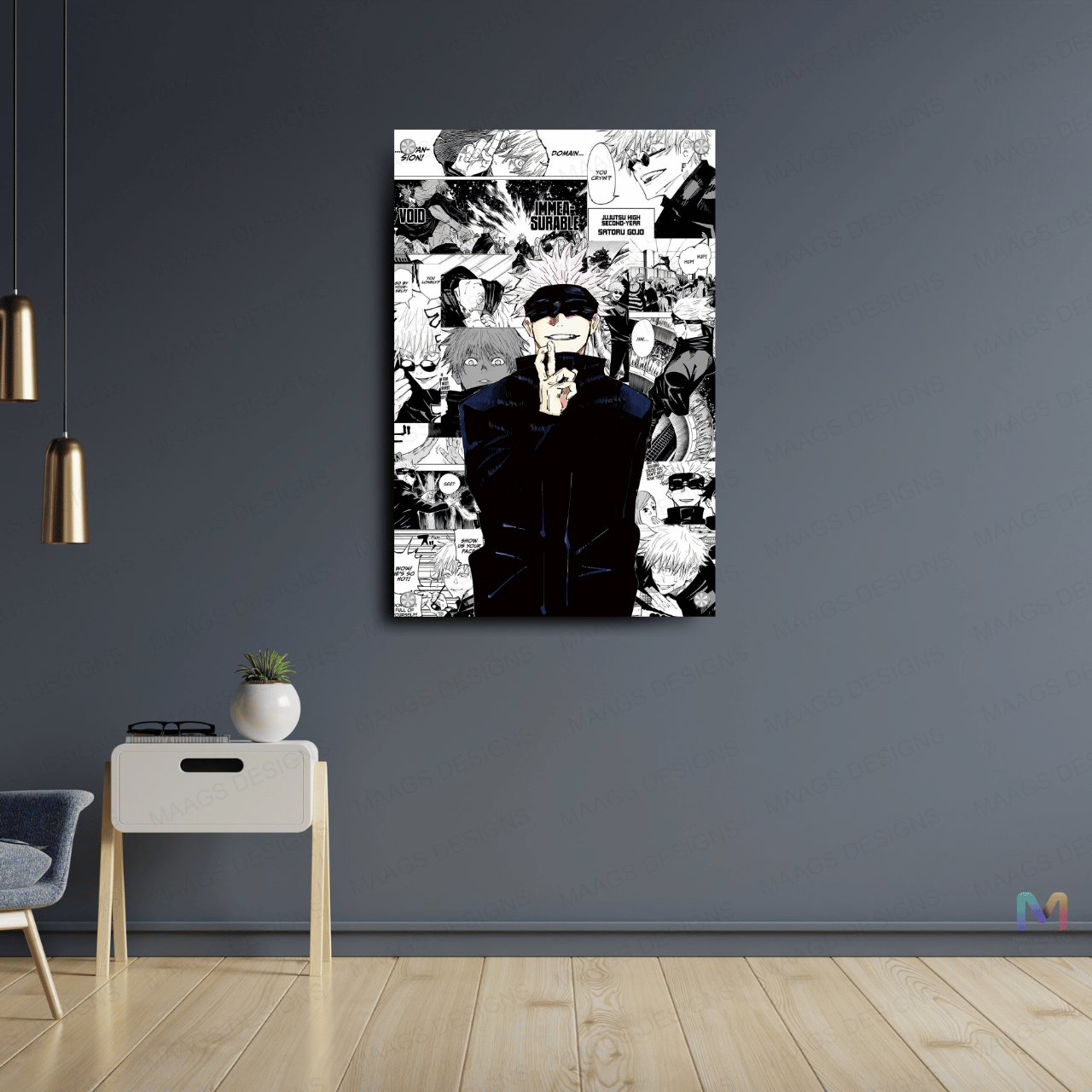 Jujutsu Kaisen - Comic Strip (Premium Acrylic Glass Wall Poster)