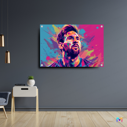 Lionel Messi Art - Football - Premium Wall Art