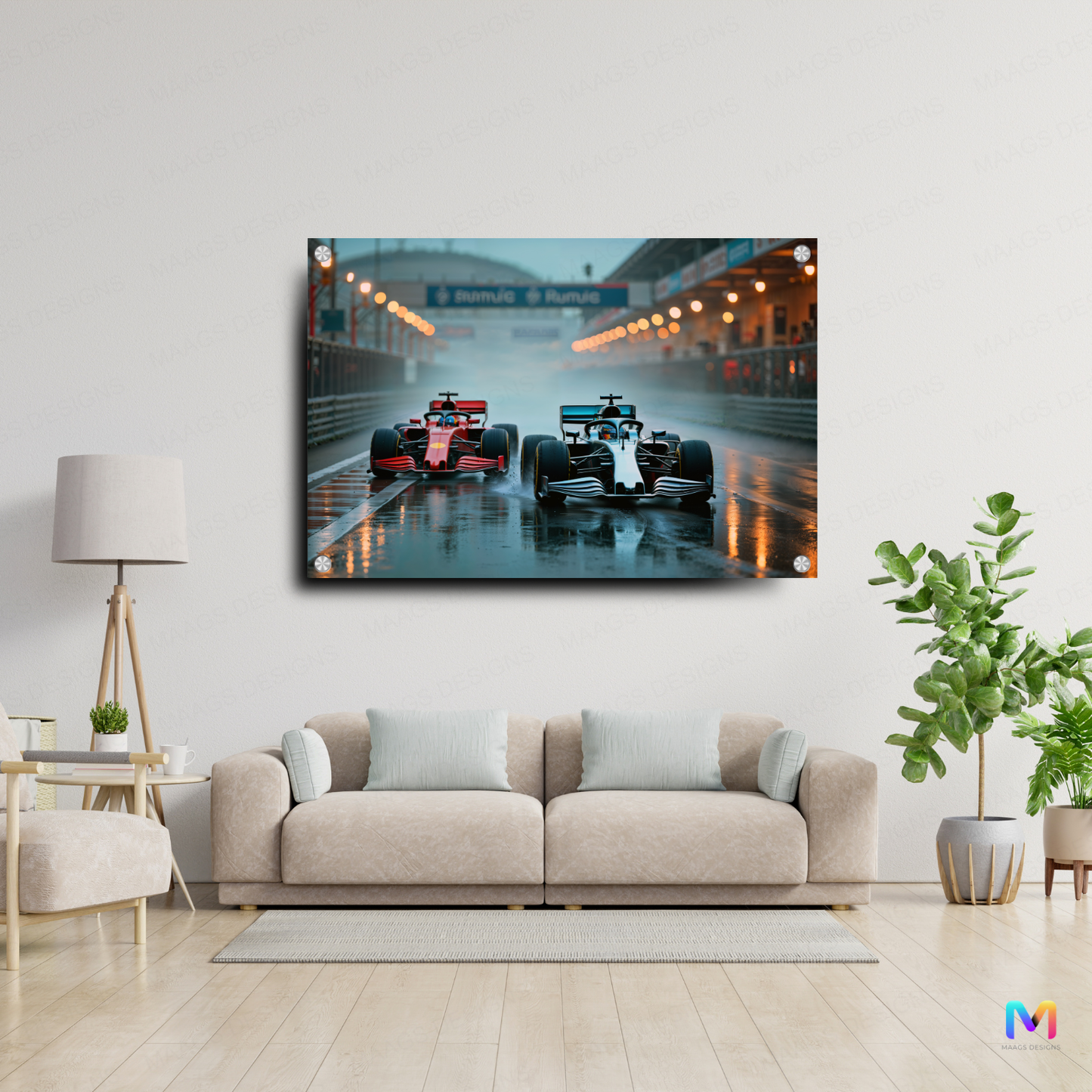 Formula 1 Racing: - Abstract - Premium Racing Wall Art
