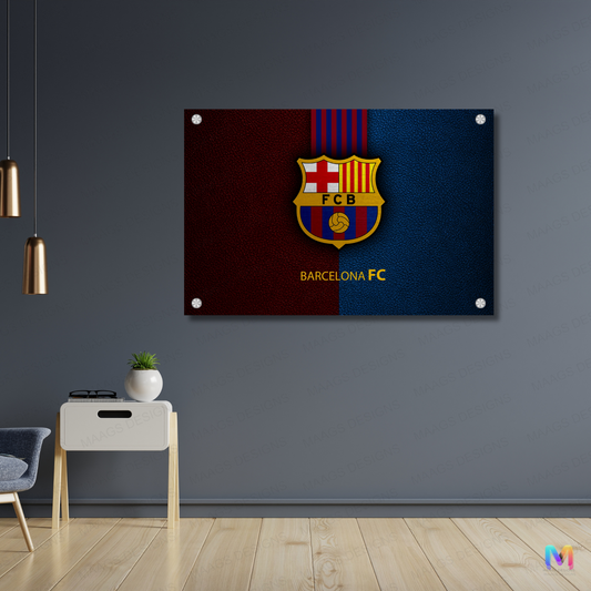Maags Designs: Barcelona - Football Club - Symbol (Premium Acrylic Wall Poster) | Football Wall Posters