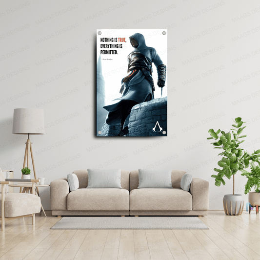 Maags Designs: Altair - Assassin's Creed (Premium Acrylic Unframed Wall Art) | Wall Decor