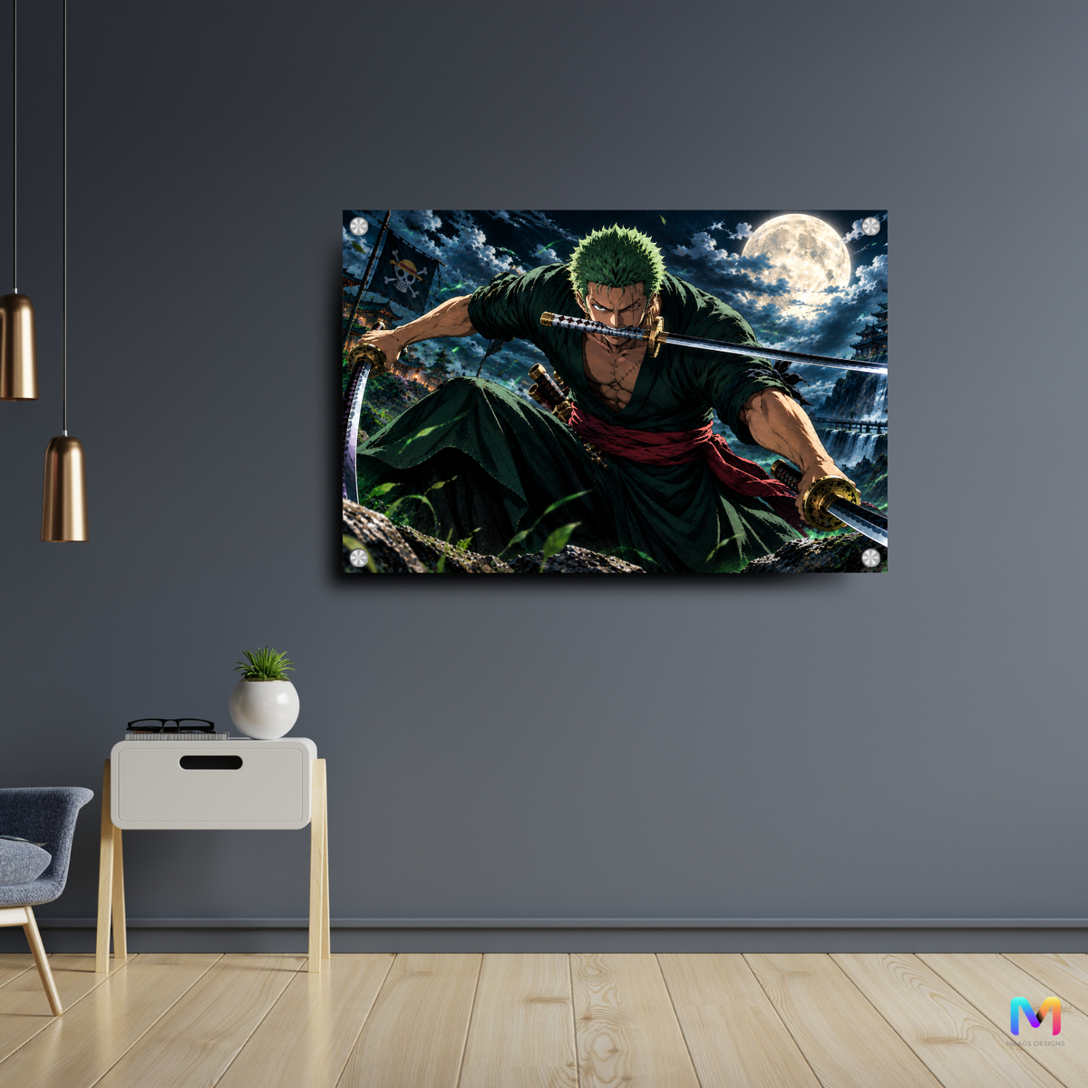 One Piece: Roronoa Zoro - Pirate Hunter - Sword Dance Premium Wall Art