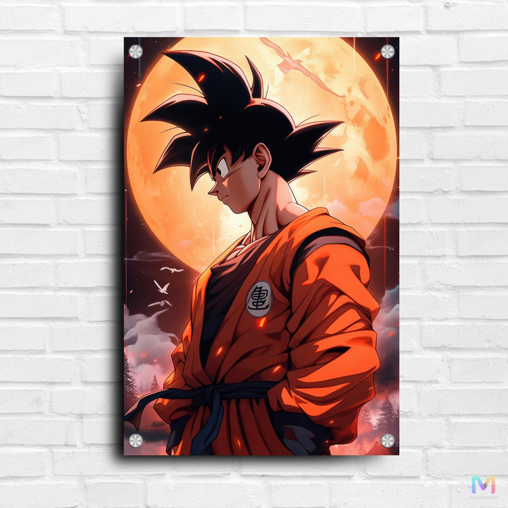 Maags Designs: Goku - Ascension - Dragonball Z (Premium Acrylic Glass Wall Poster)