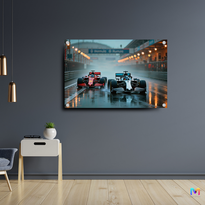 Formula 1 Racing: - Abstract - Premium Racing Wall Art