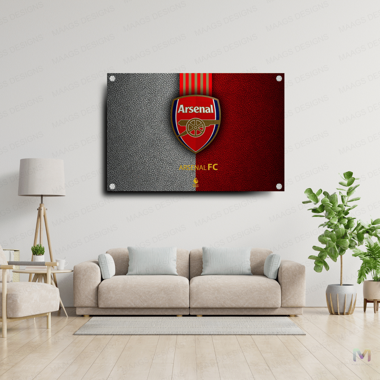 Arsenal - Football Club - Symbol (Premium Acrylic Wall Poster) | Football Wall Posters