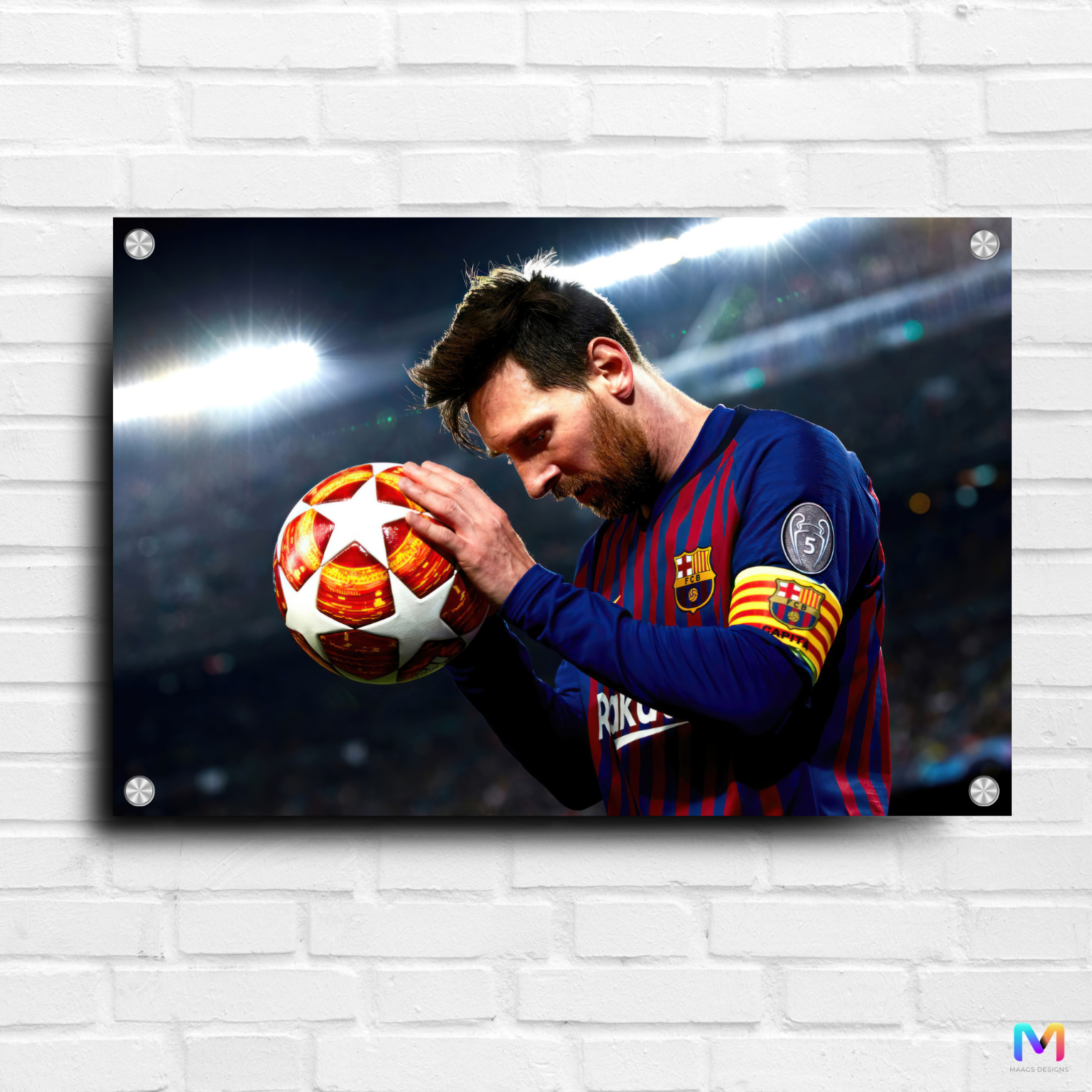 Lionel Messi Fan - Football - Premium Wall Art