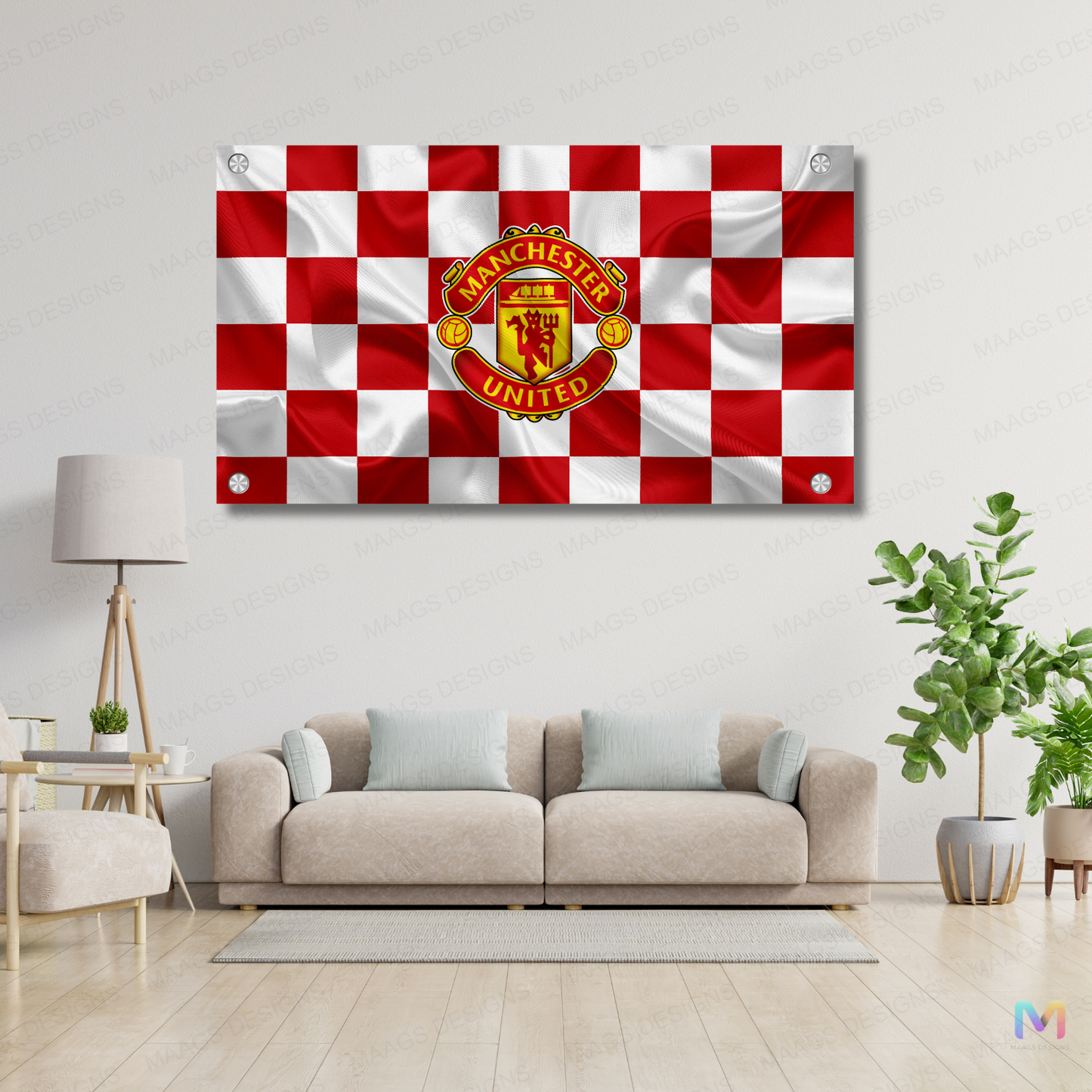 Maags Designs: Manchester United - Football Club - II (Premium Acrylic Wall Poster) | Football Wall Posters