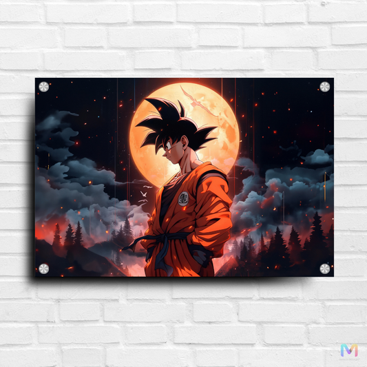 Maags Designs: Goku - Ascension - Dragonball Z (Premium Acrylic Glass Wall Poster)