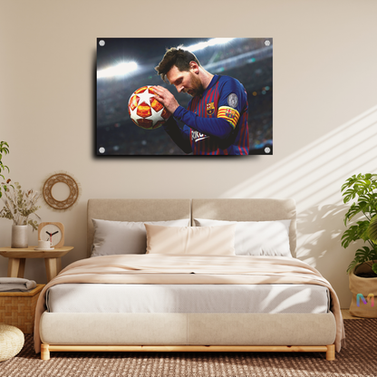 Lionel Messi Fan - Football - Premium Wall Art